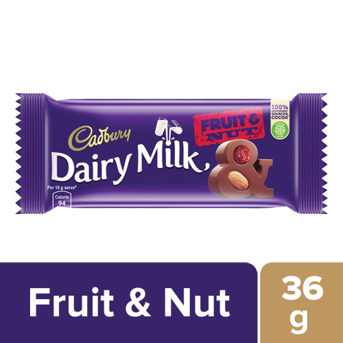 Cadbury Dairy Milk Fruit & Nut 36g