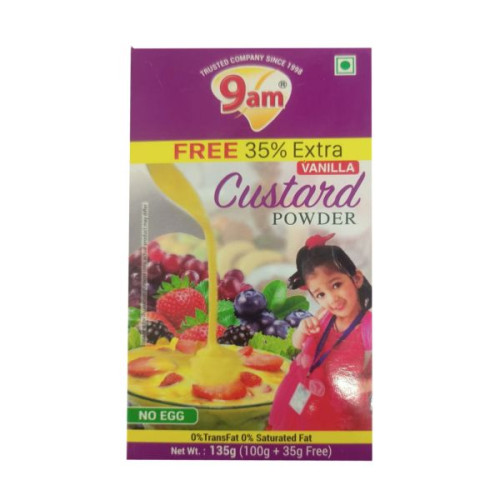 9am Vanilla Custard Powder (100g + 35g Free)
