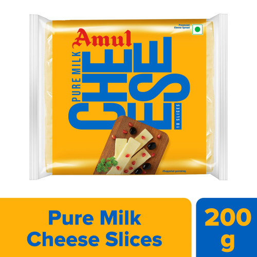 Amul Cheese Slices 200 g (Pack of 10)
