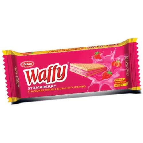 Dukes Waffy - Strawberry flavoured creamy & crunchy Wafers 13 g
