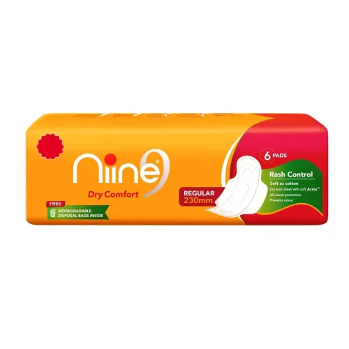 Niine Dry Comfort Sanitary Napkins Regular 6U